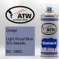 Preview: Dodge, Light Royal Blue S/G Metallic, BC / MBC: 400ml Sprühdose, von ATW Autoteile West.